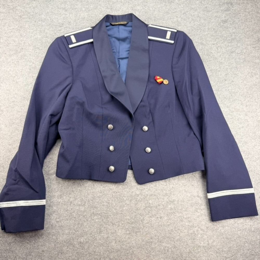 Vintage USAF Women’s Officer Mess Dress Jacket 14MR First Lieutenant Air Force
